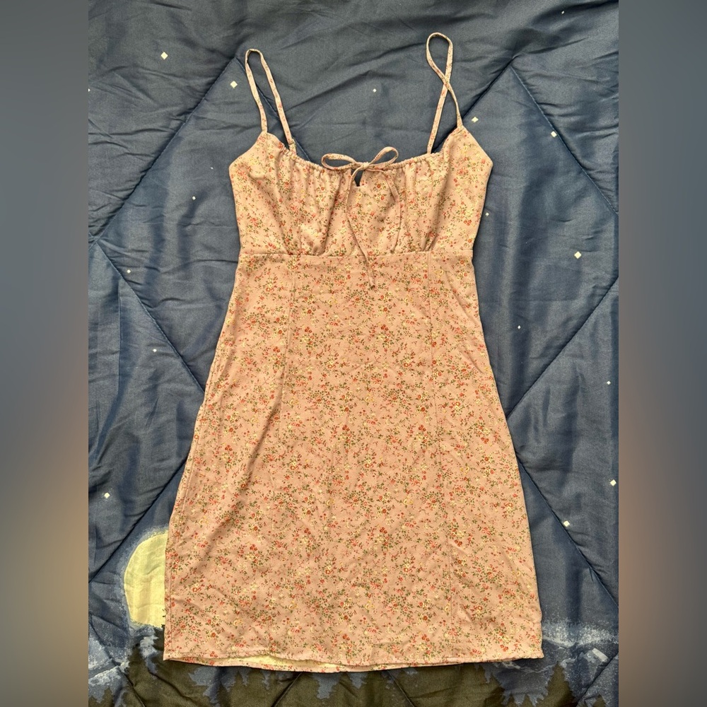 Lilac Floral Jennifer Dress - Brandy Melville